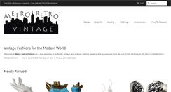 Desktop Screenshot of metroretrovintage.com